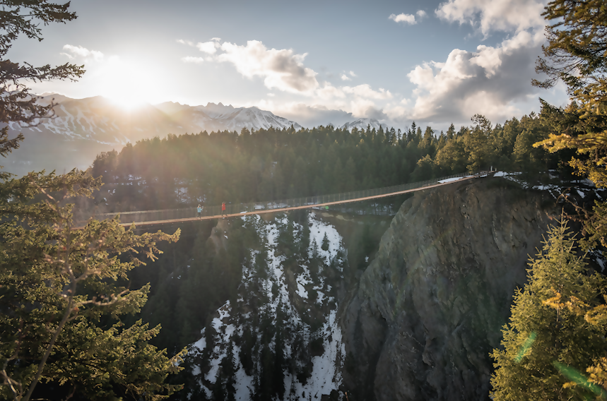 One Trail Walk Takes You Across the 2 Highest New Suspension Bridges